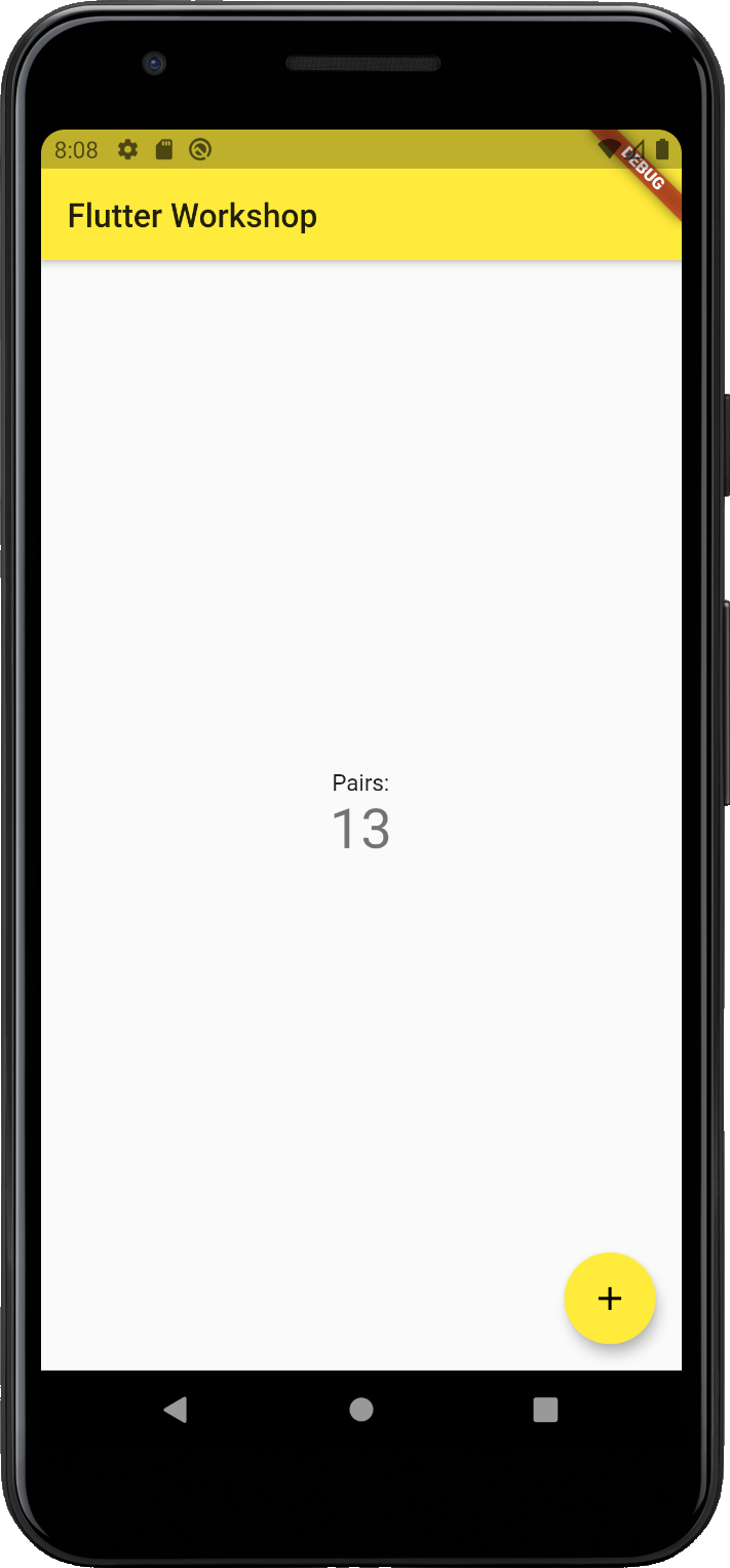 expected result app screenshot